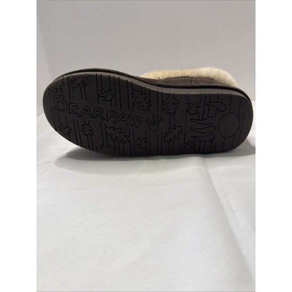 BEARPAW Abby 1257W Suede Sheepskin Lined Youth Size 5 - Picture 7 of 8